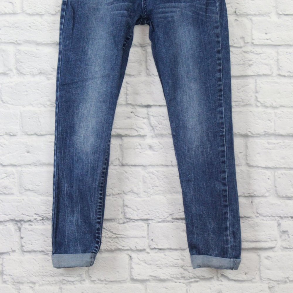 ARIZONA JEANS Folded Hem Tapered Cropped Jean Sz 1 - Picture 3 of 11